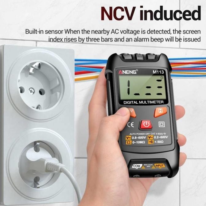 ANENG Digital Multimeter Portable NCV Non Contact - M113 murah