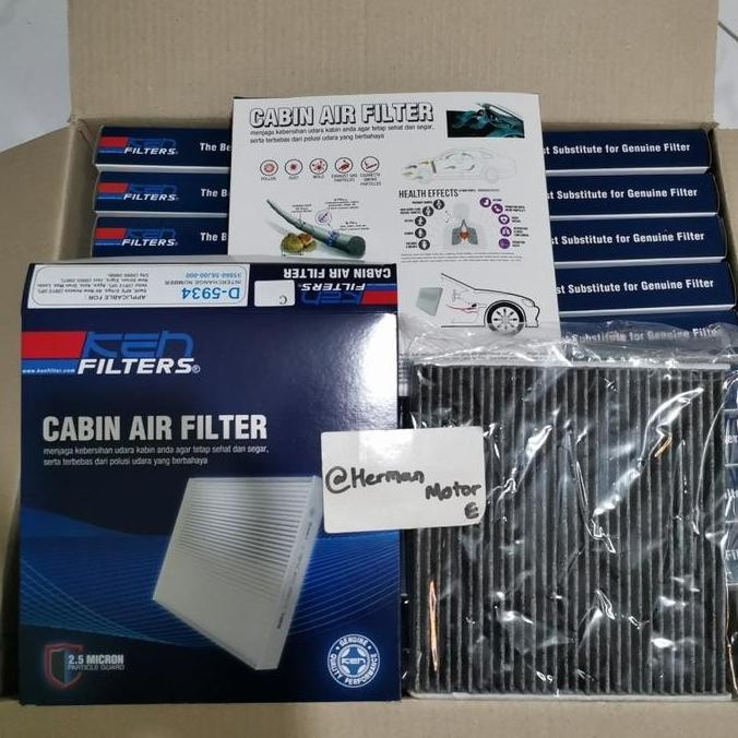 Promo Saringan udara Cabin Filter Ac CARBON KEN D5934 ERTIGA Bensin - ALL new Ertiga XL7 Baleno Hatc