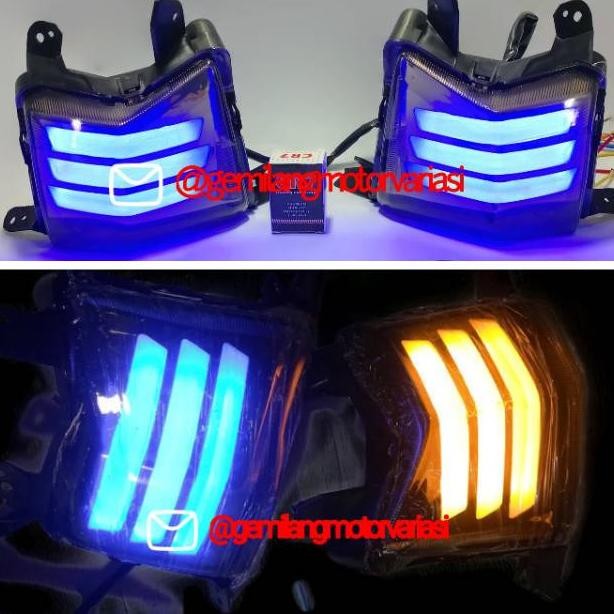 Lampu Sen Nmax Lampu Sein Nmax Sen Nmax Old Depan Led Variasi Plus Senja Biru Merah Putih