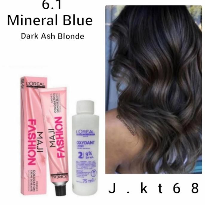 cat rambut DARK ASH BLONDE majifashion 6.1 pewarna rambut
