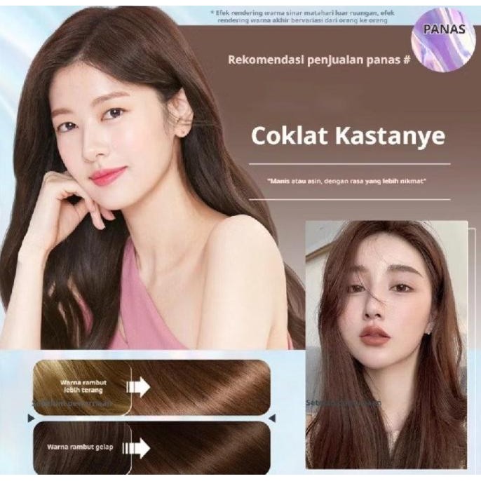 Herbal Shampoo Penghitam Rambut Uban Shampoo Hitam Rambut 200ml Shampoo Pewarna Rambut Permanen Bubb