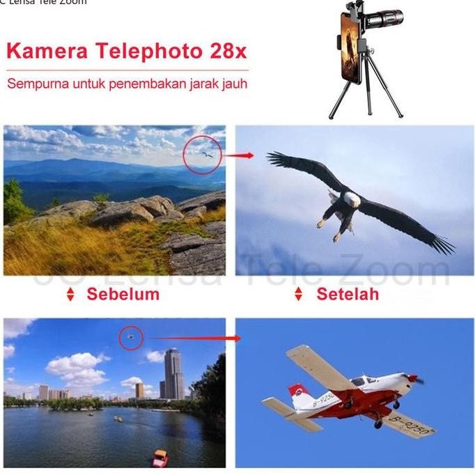 Apexel 28X Lensa Tele Zoom HP Lens Kamera Telezoom Apexel 18x25 Universal 18X Handphone Bermata HD P