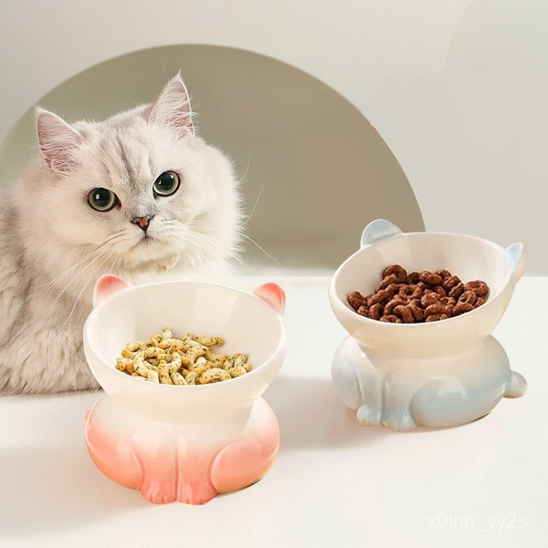 Ceramic Cat Bowl Cat Food Bowl Pet Bowl Dog Bowl Pet Supplies Cat Food Cat Meal Bowl