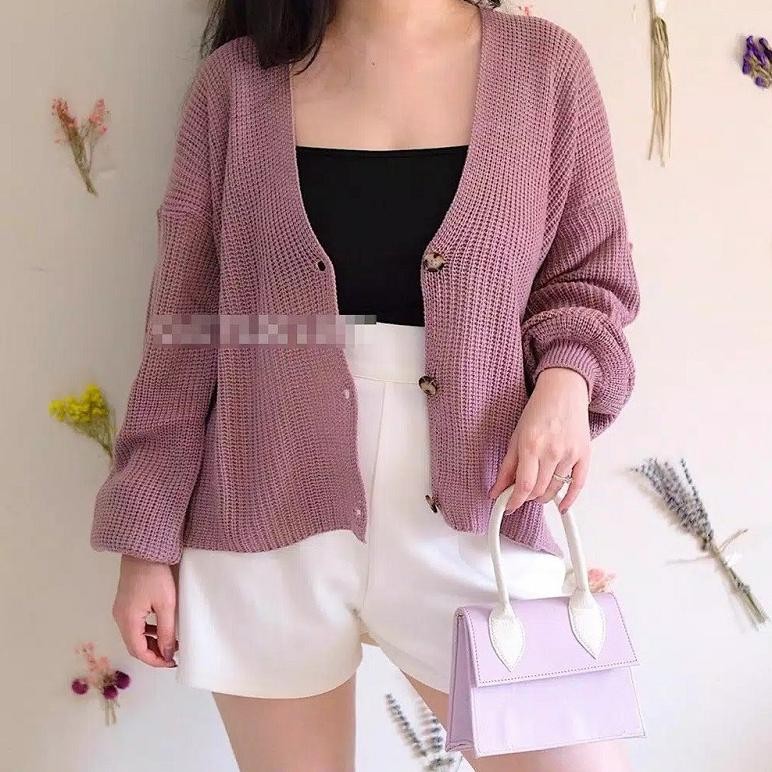 FX VINA KNITTED CARDIGAN RAJUT / CARDI FISTA RAJUT PREUM HQ