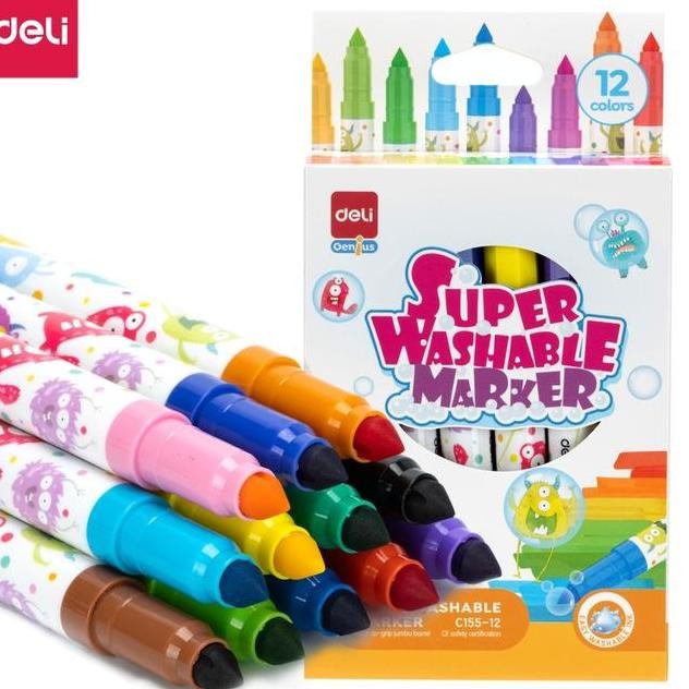 

Deli Wahable Marer Pidol Warna Ana 12 24 Warna Mudah Dicuci Terertifiai Aman Ec155 Tationery