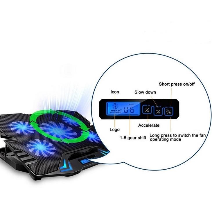 KIPAS PENDINGIN LAPTOP COOLING PAD LAPTOP 12 - 16 INCH GEAR SPEED KIPAS LAPTOP