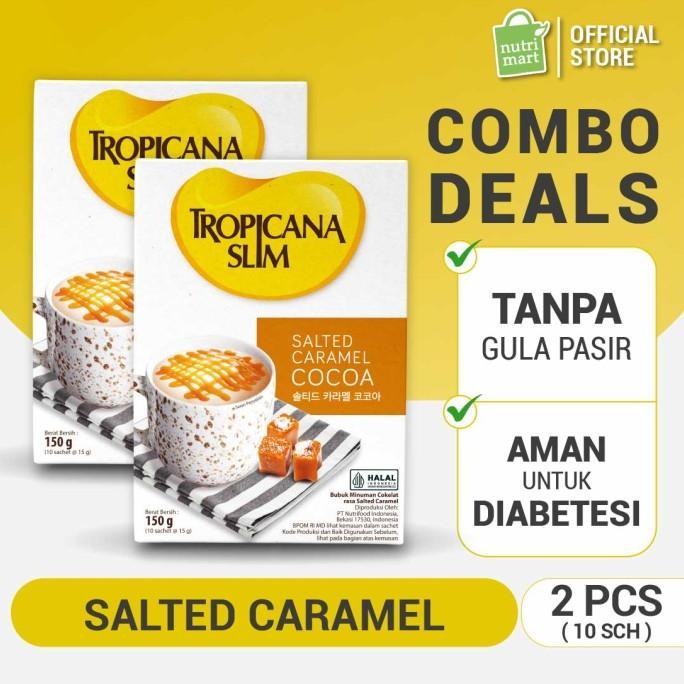 

Spesial Promo/ Twin Pack - Tropicana Slim Salted Caramel Cocoa 10 Sachet (2Pcs) [Terlaris/Terbaru/Recommended]