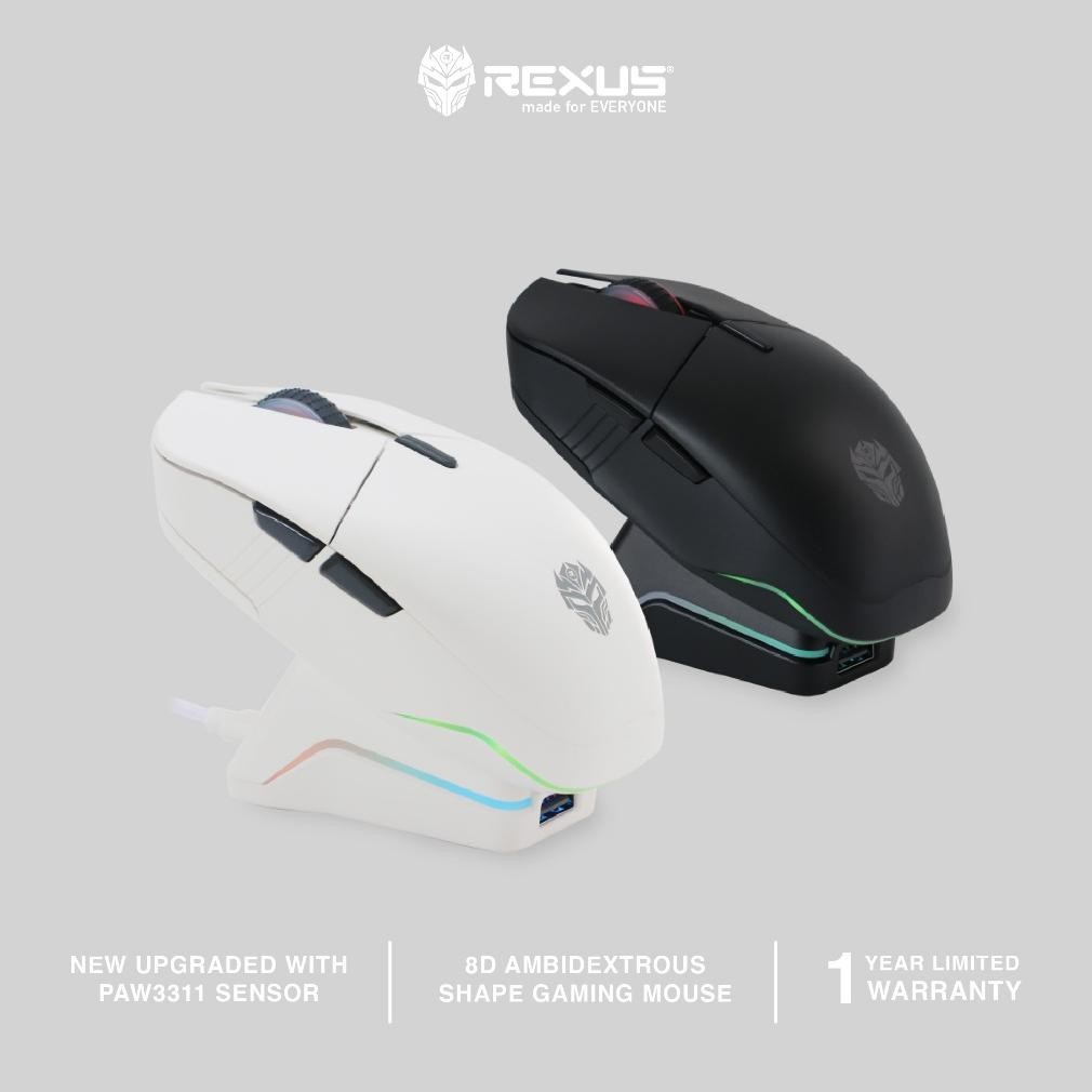 Rexus Mouse Gaming Wireless SHAGA RX-130