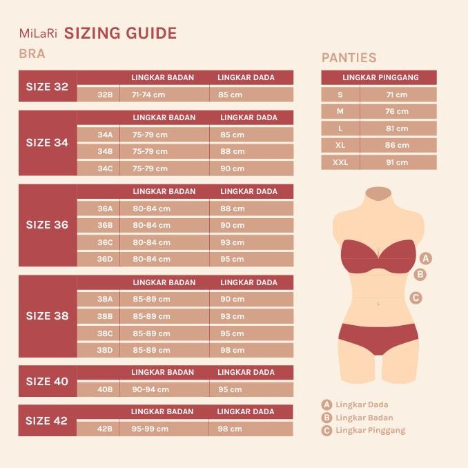 Grosir Milari | My Bodyworks, 5Set Wireless Bra /Lycra & Panties