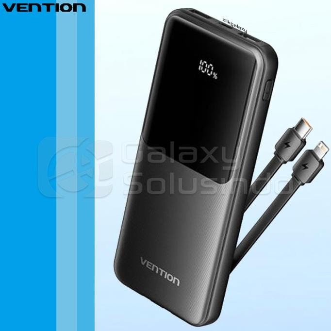 Vention FHP 20000mAh Built in Cable Fast Charging LED Display Powerbank