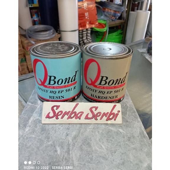 (700+700GR (BESAR) QBOND RESIN HARDENER) Lem epoxy hq ep501