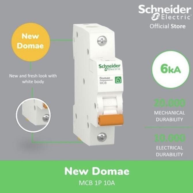Terjangkau Schneider Mcb 10Ampere / 10A 1Phase