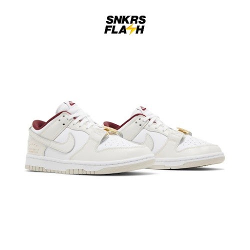 NIKE Dunk Low Se Just Do It White Phantom Sepatu Sneakers Wanita - DV1160100 - Size 36.5