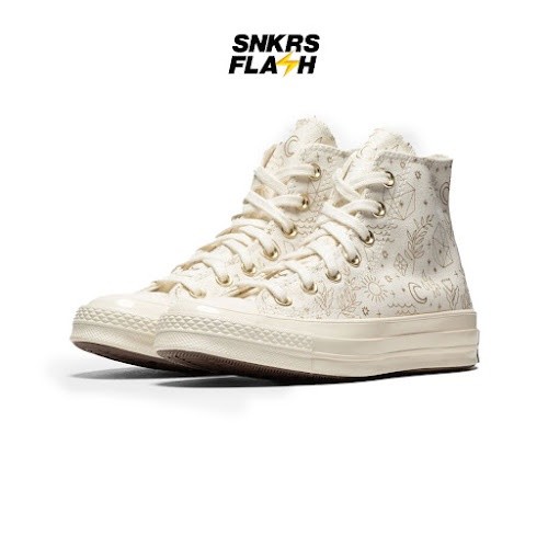 CONVERSE Ct 70S Hi Egret White Sepatu Sneakers Wanita - A02207C - Size 35