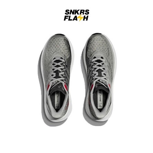 HOKA ONE ONE Mach 6 La Stellar Grey Sepatu Lari Pria - 1164032SRYB - Size 46.7
