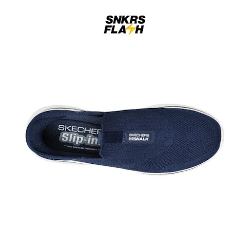 SKECHERS Go Walk 7 Navy Sepatu Casual Pria - 216641NVY - Size 45