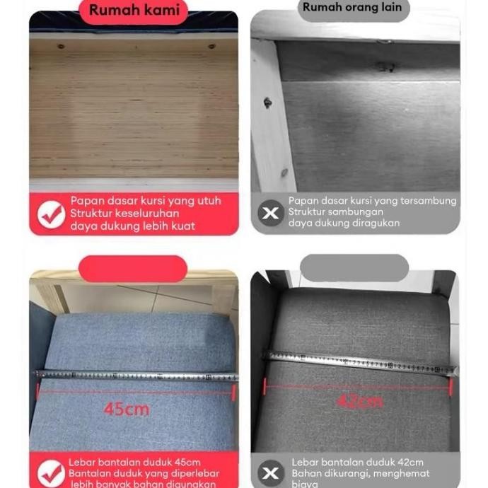 ADD Sofa Ruang Tamu Minimalis Kursi Ruang Tamu Sofa Santai Sofa bed 3/2/1