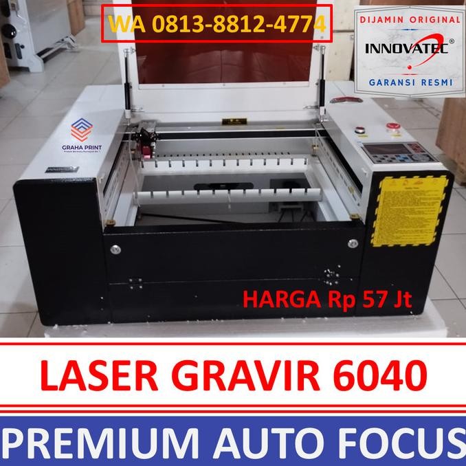 MESIN LASER GRAFIR PREMIUM AUTO FOCUS INNOVATEC 60X40 - MESIN LASER CUTTING ACRYLIC - MESIN LASER GR