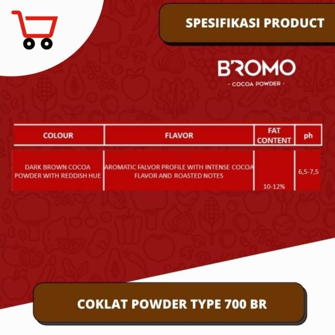 

Murah Bromo Kakao Powder Br 700| Dark Coklat 100% Asli Cocoa