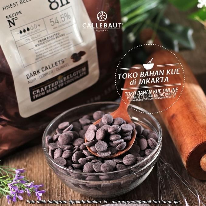 

Sale Callebaut Dark 811 54,5% 100Gr Chocolate Couverture Cokelat Baking
