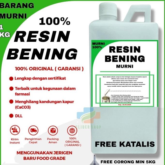 

Resin Bening MURNI 1 KG / Fiberglass ( 108 )