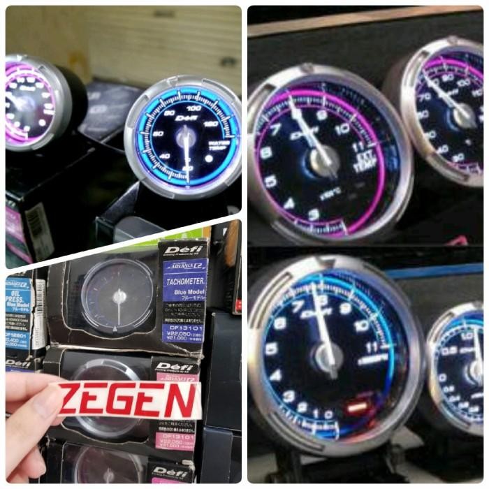 Tachometer Indikator Defi Advance C2 Biru Blue Rpm Original Dan Terpercaya