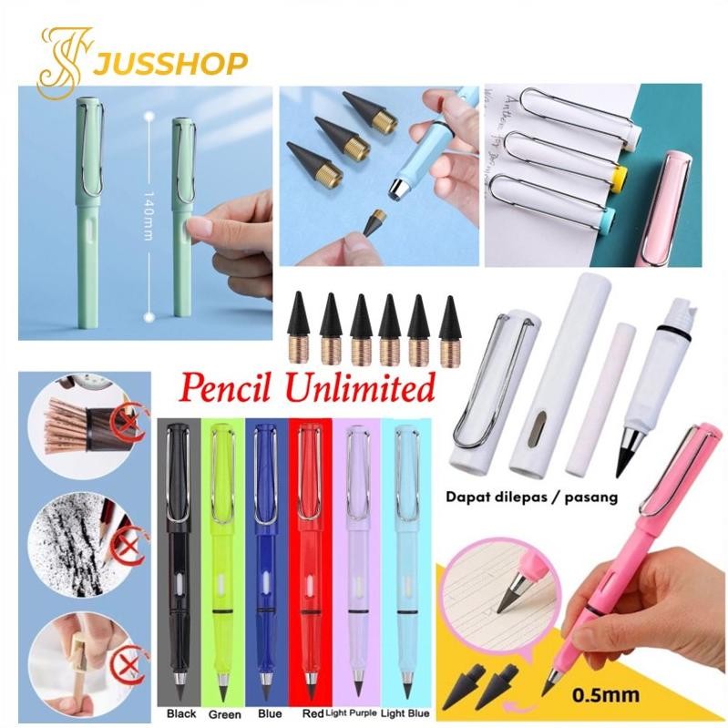 

ed-76 gj-46 Eternal Pencil Unlimited Pensil Tanpa Rautan Pensil Sekolah Tanpa Batas Hemat Original