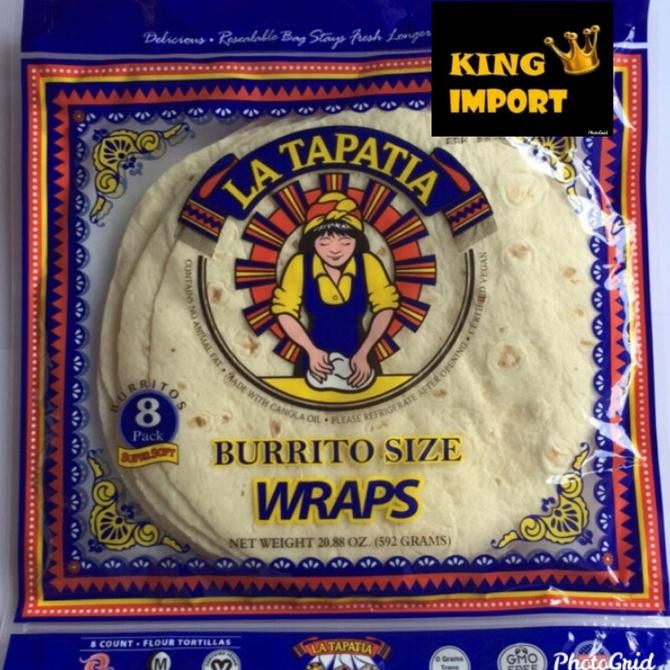 

Grosir La Tapatia Tortilla Wraps 10" Burito Size 592Gr