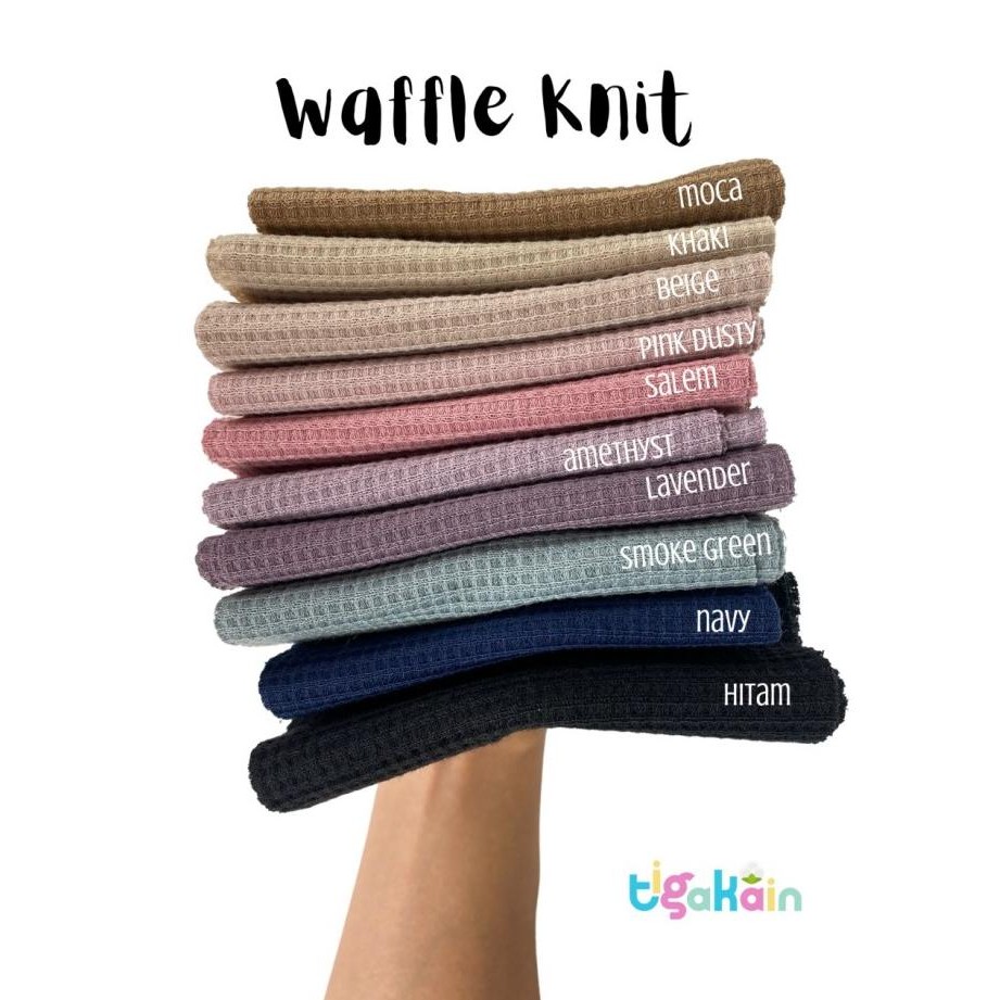 0.5 Kilogram Kain Waffle Knit Bahan Waffle Uniqlo