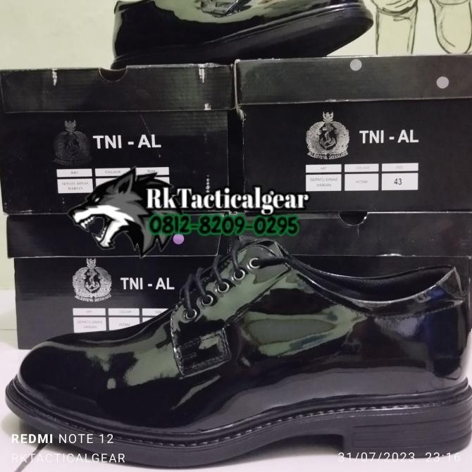 (ORIGINAL) Sepatu PDH JATAH TNI AL Bocorocco ps10