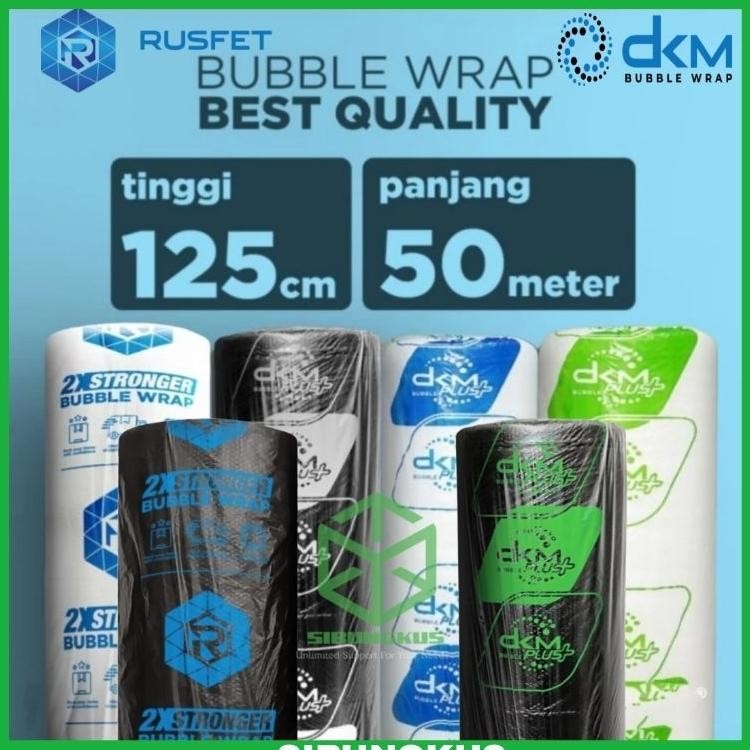 

Plati Bubble Wrap Roll Bubble Hitam Dm Rufet Bening 12550