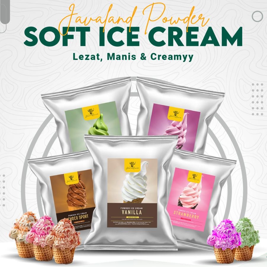 

Javaland Bubu Ice Cream Varian Raa 1G Vanilla Choco Port Colat Trawberry Taro Matcha Bubu E Rim Einian