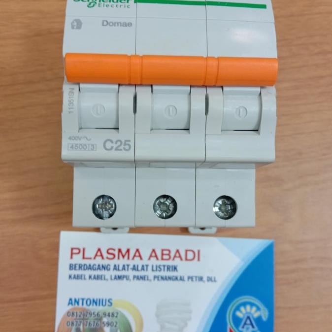 Miliki Mcb Domae Schneider 3 Phase 25 A