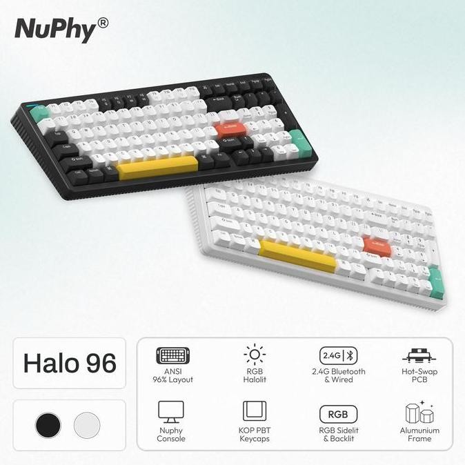 Nuphy Halo96 Wireless Mechanical Keyboard Black Computer Mouse