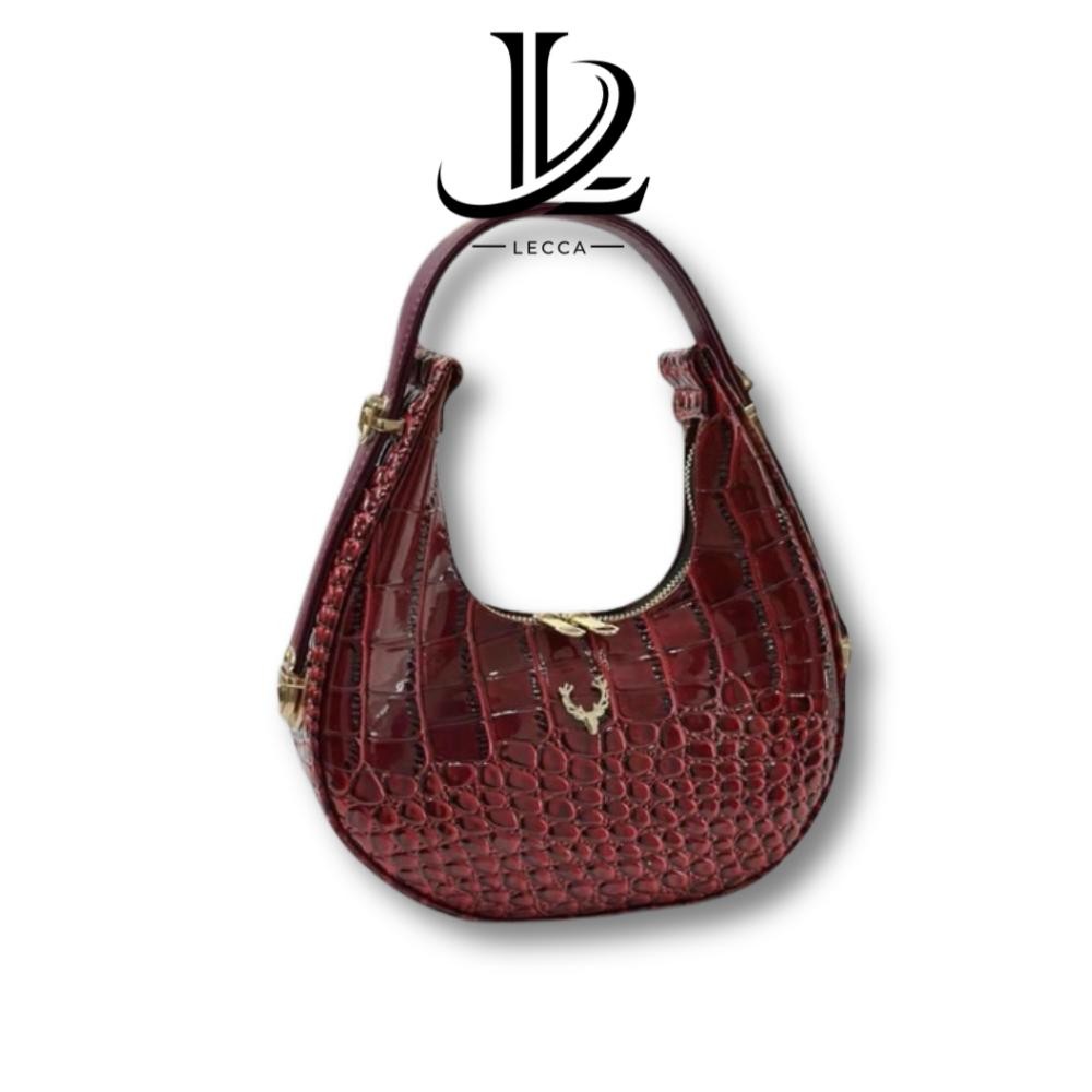 fbx-4 gh-67 TAS Selempang & Bahu Wanita Fashion MOONA CROCO Glossy Murah Original