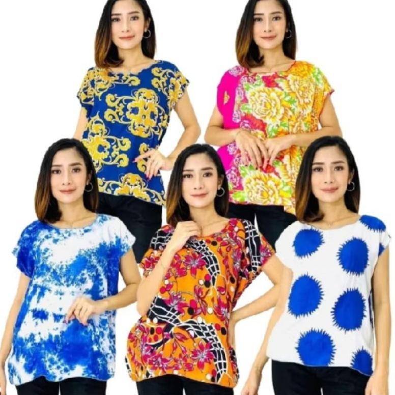 ad-3 TERLARIS Katun Midi Atasan / Blouse Atasan Midi Berkualitas Viral