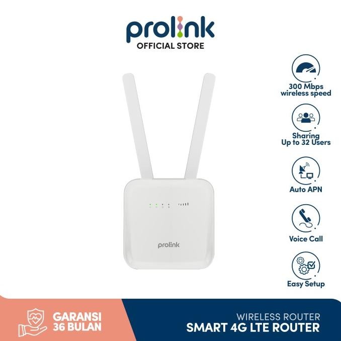PROLiNK Smart 4G LTE 300Mbps Wireless Router with Voice PRN3006L WiFi
