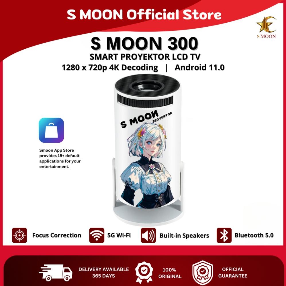 Demetri Smoon300 Smart Proyektor Lcd Tv - Include Hd - Google Store - Android - Netflix - Youtube - 