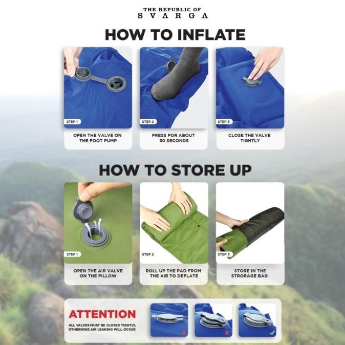 

Grosir Termurah Svarga Sleeping Pad Matras Angin Outdoor Camping Double