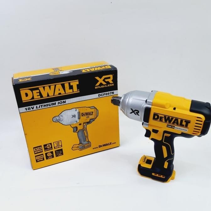 ready  Mesin Impact Wrench 3/4" Cordless Brushless 18V DEWALT DCF 897 DCF897N (Bare Tool) murah