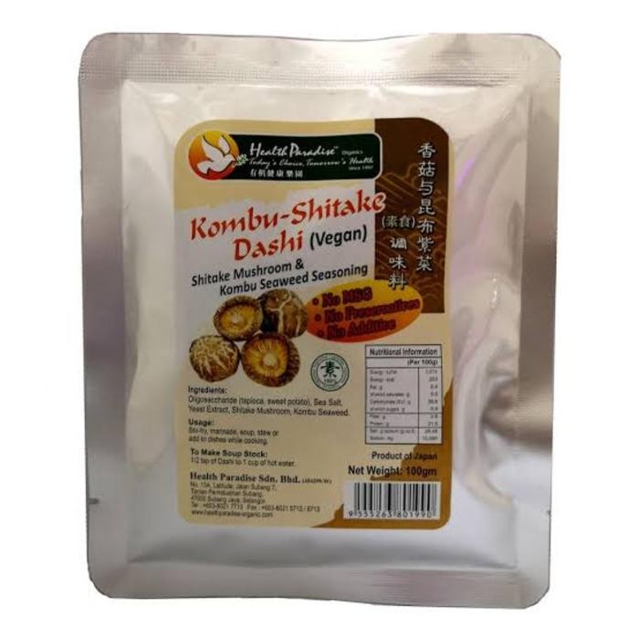 

Murah Health Paradise Organic Kombu Shitake Dashi 100 G