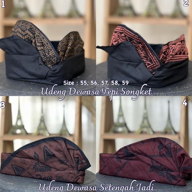 UDENG IKAT KEPALA PRIA TEPI SONGKET KHAS BALI