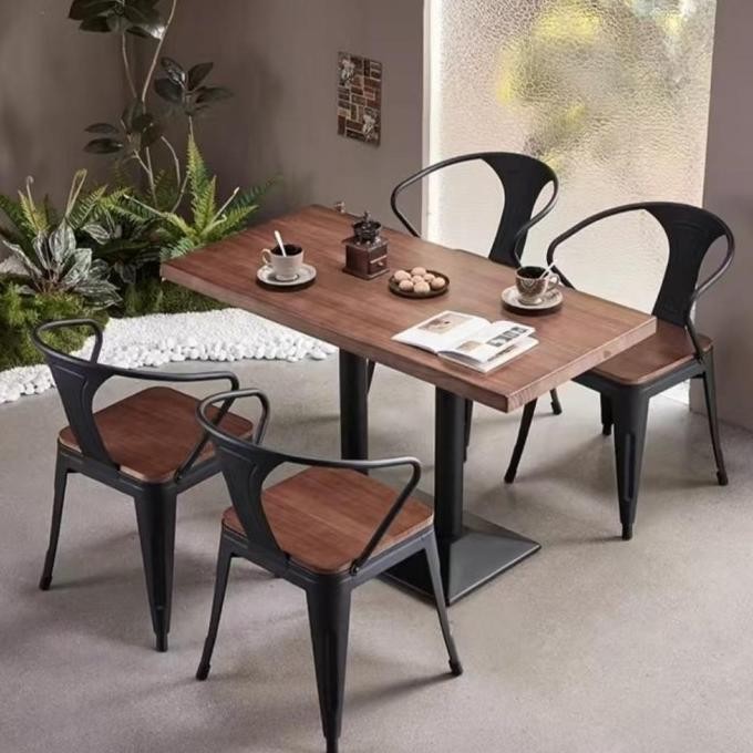 Kursi Bar Besi Kursi Makan Kursi Persegi Tinggi Kursi Outdoor