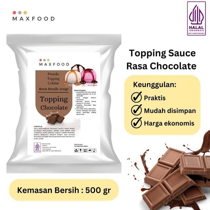 

Sale Maxfood - Topping Sauce Chocolate / Bubuk Saus Rasa Coklat 500 Gr