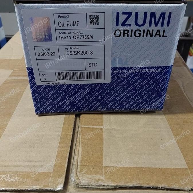 Pompa Oli Sk200-8 Kobelco Izumi