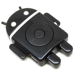 ANDROID ROBOT MP3 PLAYER TF CARD WITH SMALL CLIP/MP3 ROBOT