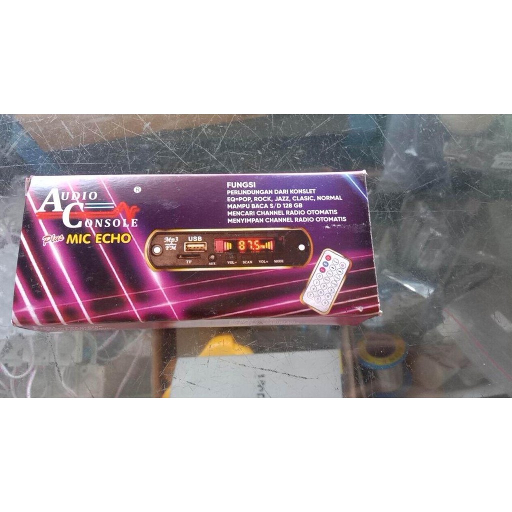 MODUL KIT MP3 BLUETOOTH USB FM RADIO PLUS MIC ECHO