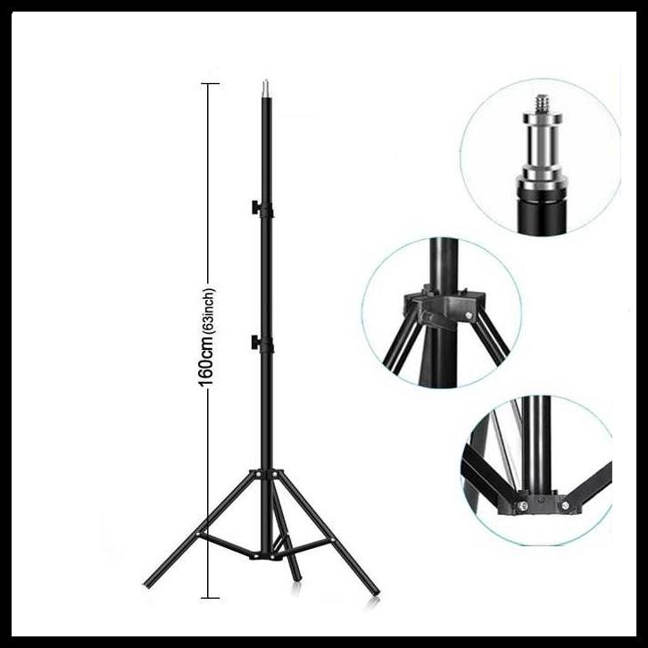 TRIPOD HP SELFIE 3161 TINGGI 1.6 METER TRIPOT STAND UNTUK HP KAMERA LAMPU LIGHTING RINGLIGHT PANJANG