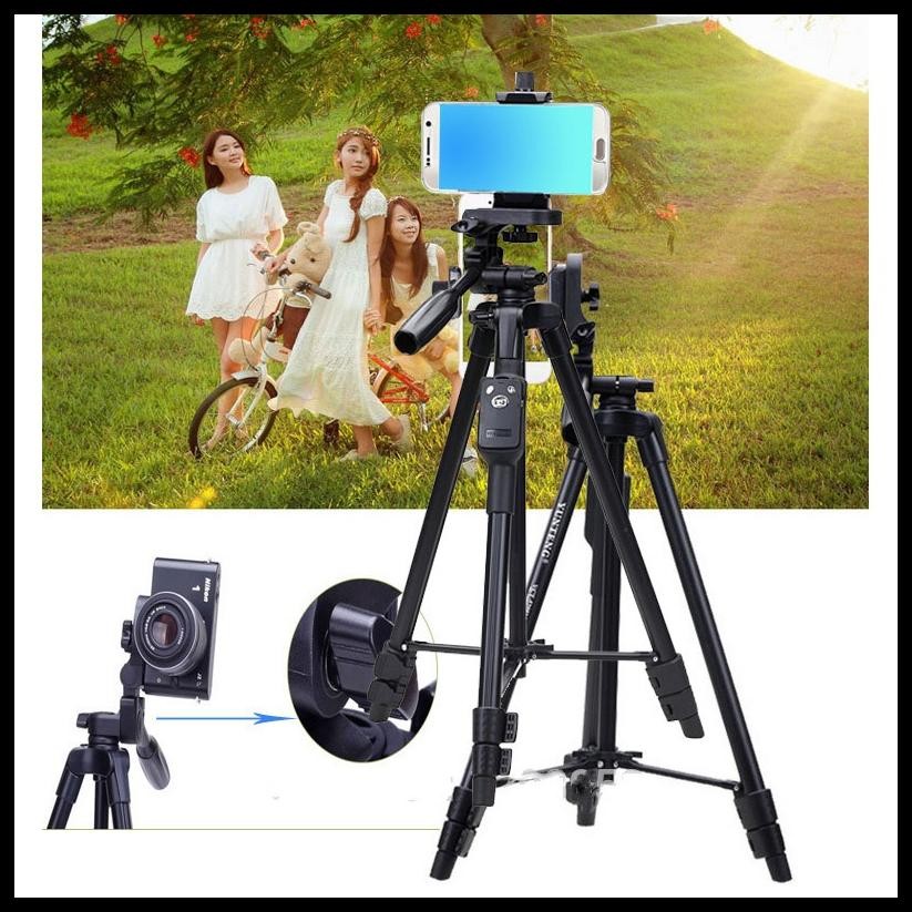 SUPERMARKET IMPORT TRIPOD VCT-5208 BLUETOOTH REMOTE CONTROLLER FOR CAMERA DSLR PHONE ALUMINUM TRIPOD