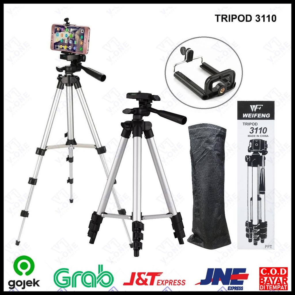 TRIPOD 3110 TRIPOD HP TRIPOD KAMERA PANJANG 1 METER + HOLDER U